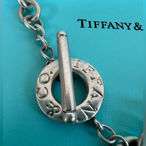 🔴Authentic TIFFANY & CO Return To Tiffany Heart Tag SS Toggle Link Necklace🔴 - Picture 14 of 15